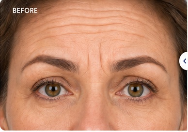 Before Botox result